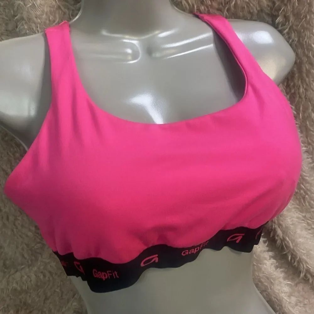 GAP Fit Padded Sports Bra Pink no wire size Large